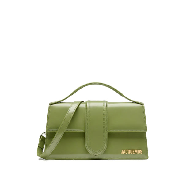 Sac Jacquemus Le Grand Bambino en cuir — vert