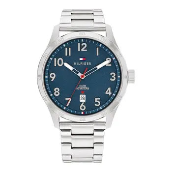 Montre homme Tommy Hilfiger Forrest 1710563 acier cadran bleu