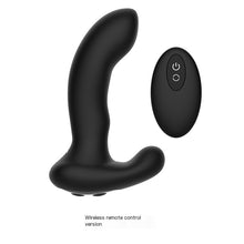 Stimulateur prostatique télécommandé — silicone, noir