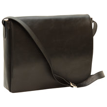 Sac messenger homme Old Angler noir en cuir pleine fleur — vue principale