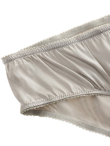 Slip Dolce & Gabbana en soie — gris perle