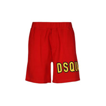 Short Dsquared2 homme en coton — rouge avec logo
