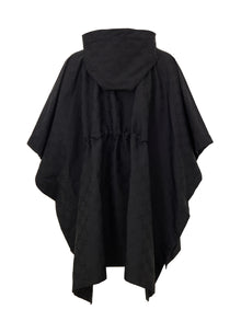 Cape Gucci noire — monogramme GG & Web logo