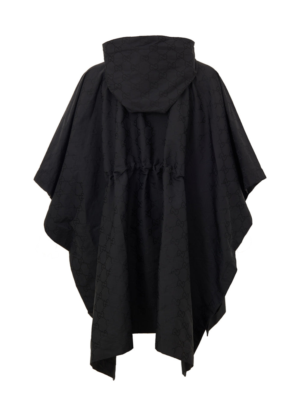 Cape Gucci noire — monogramme GG & Web logo