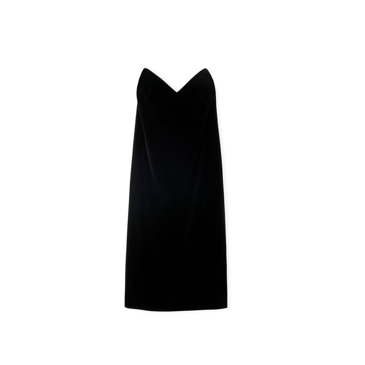 Robe bustier Loewe en velours — noire