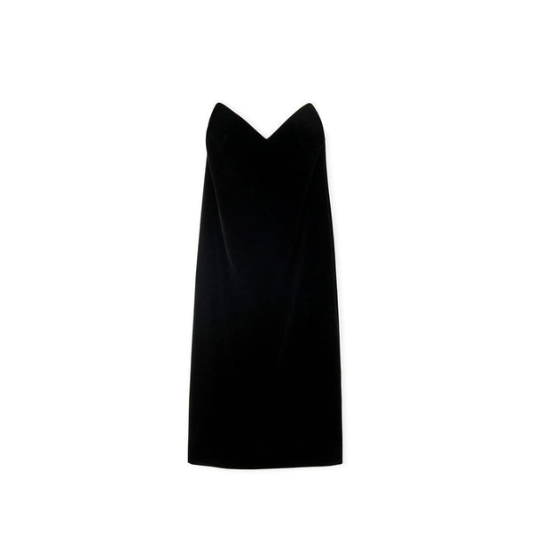 Robe bustier Loewe en velours — noire
