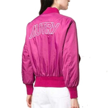 Bomber Autry femme rose — logo brodé