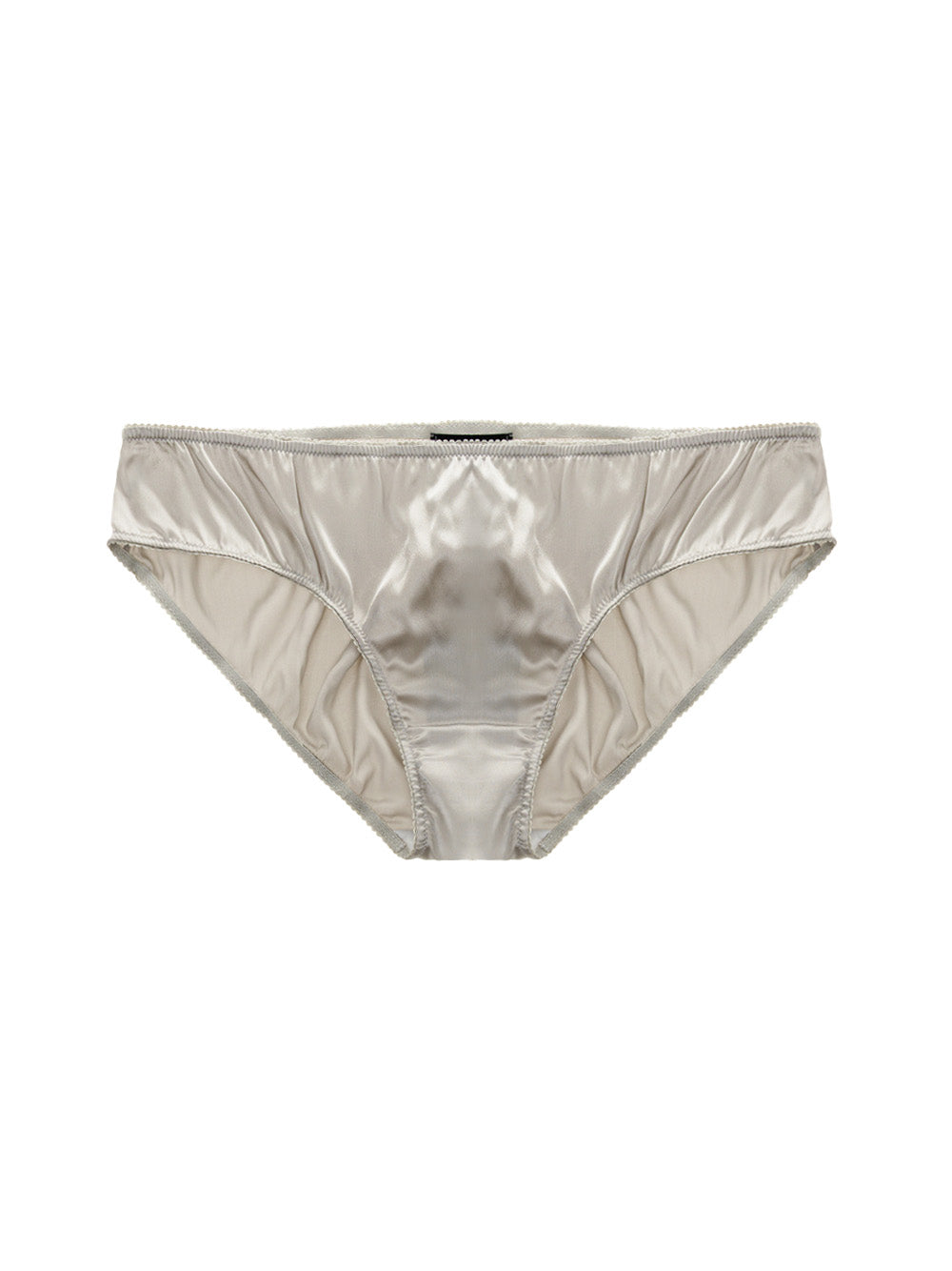 Slip Dolce & Gabbana en soie — gris perle