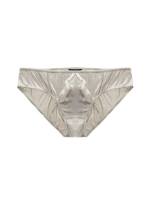 Slip Dolce & Gabbana en soie — gris perle