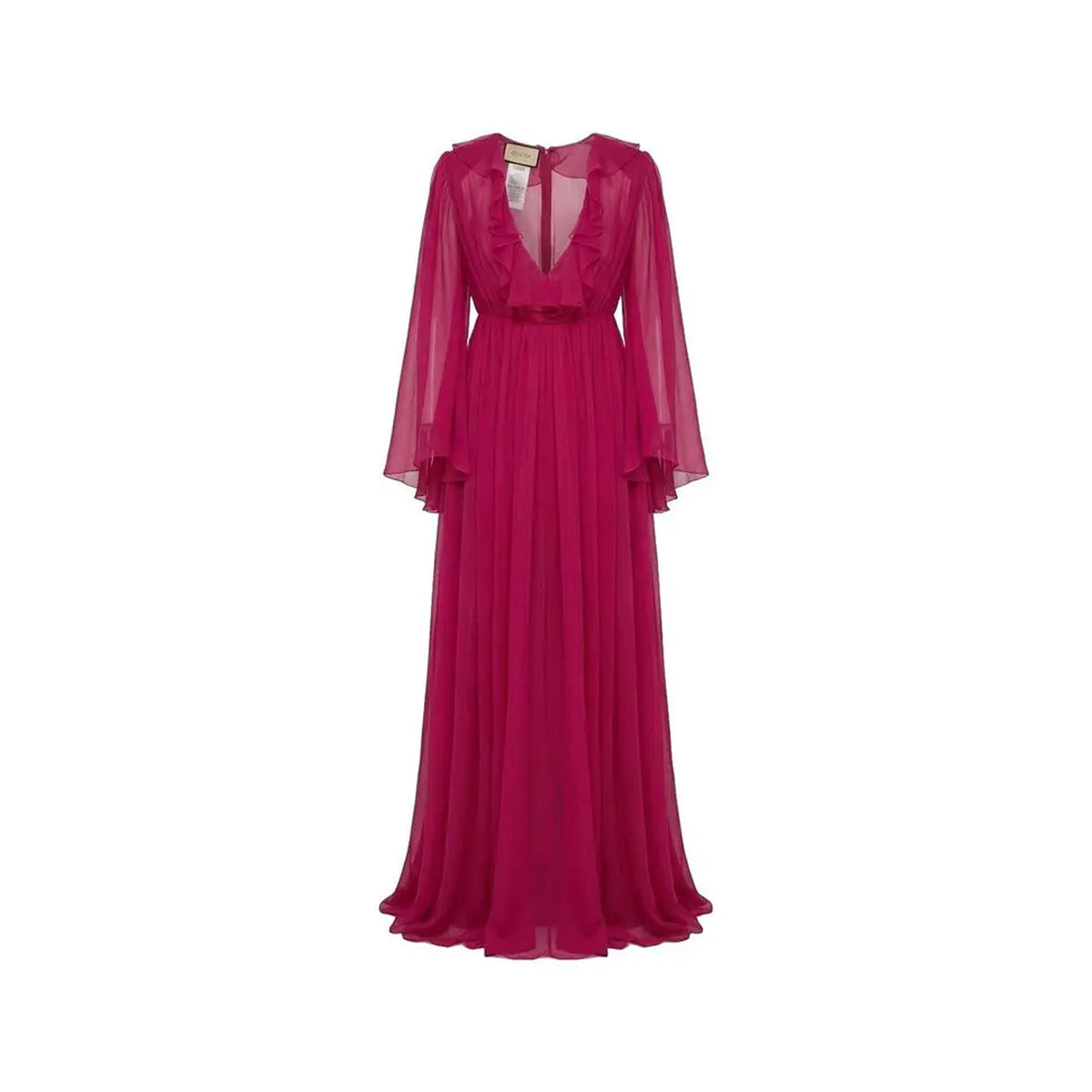 Robe midi Gucci en soie — rose