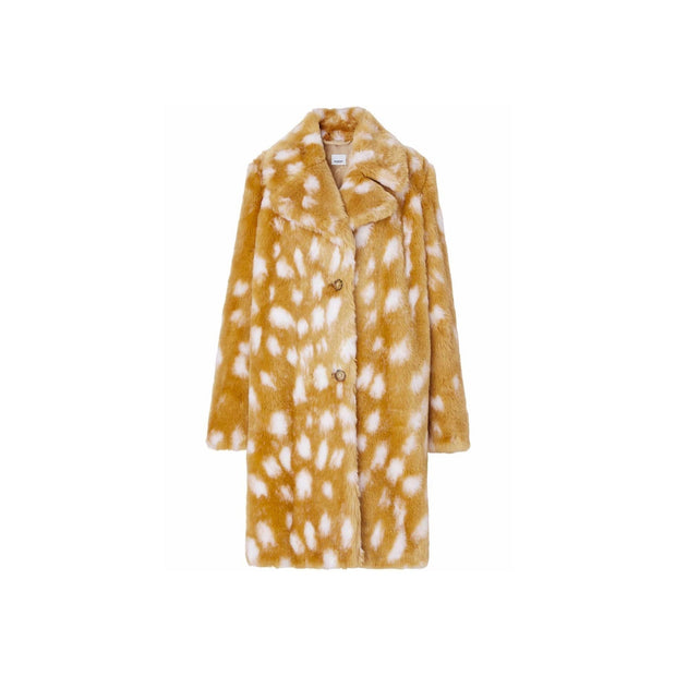 Manteau Burberry en peau lainée — beige