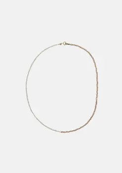 Collier Emmie bi-matière en perles