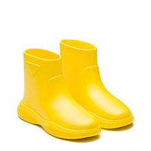 Bottes Prada en caoutchouc — jaunes avec logo