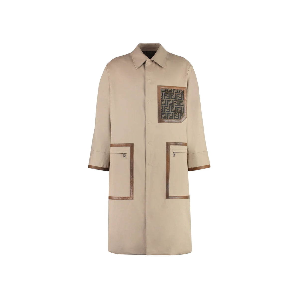 Trench Fendi réversible beige