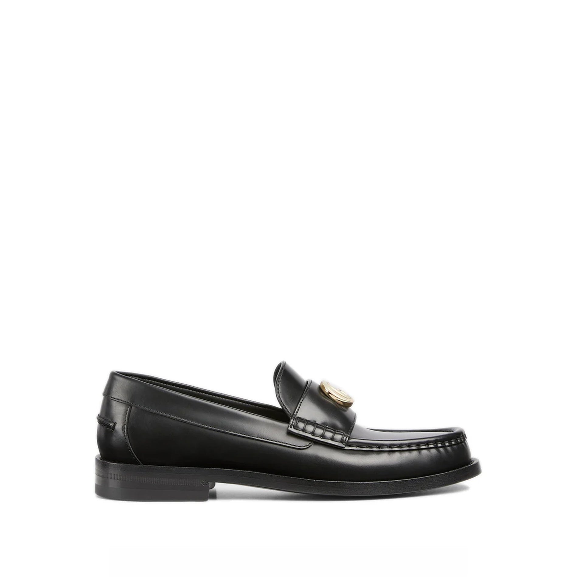 Mocassins Gucci Double G en cuir — noirs