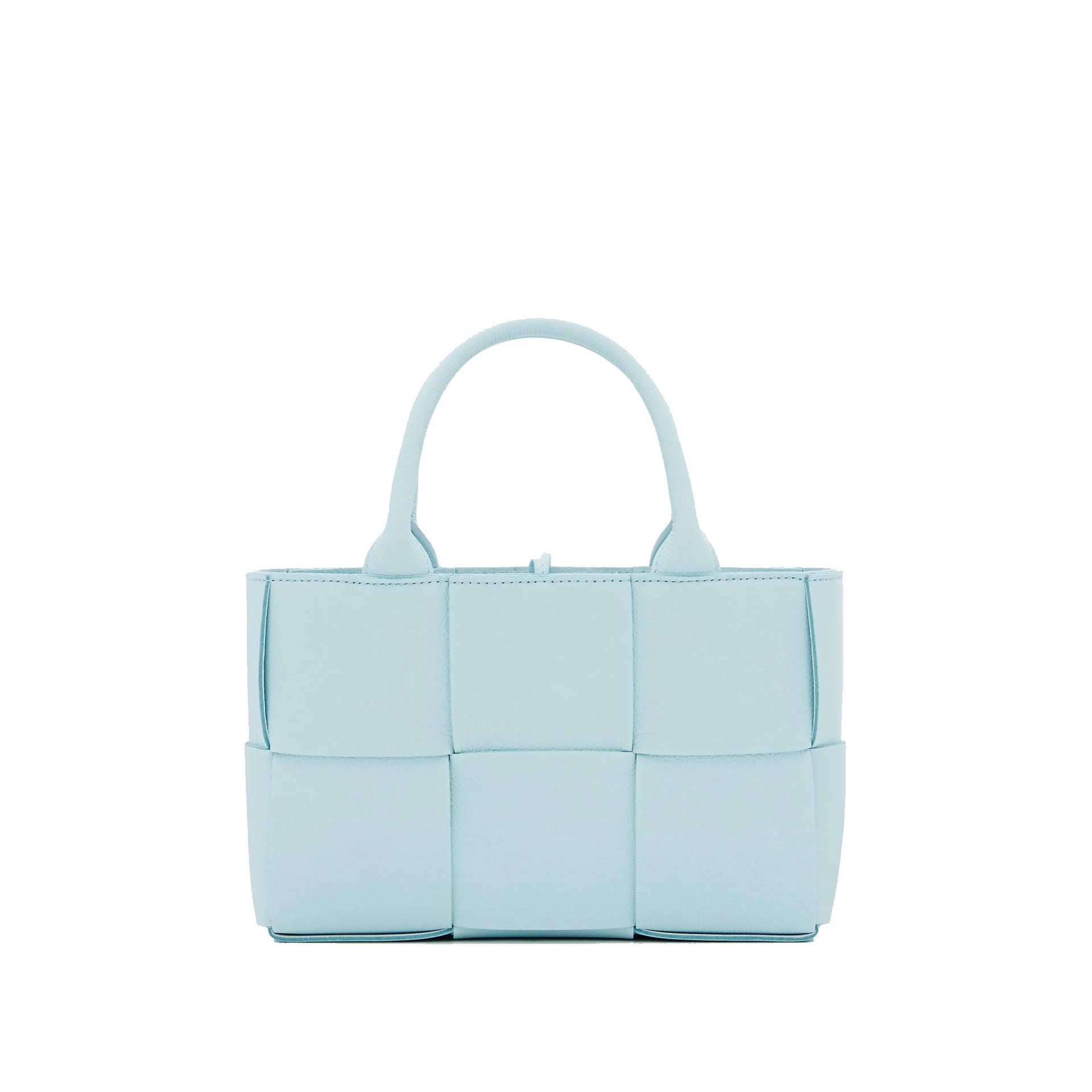 Sac Bottega Veneta Arco Mini en cuir Intrecciato — bleu