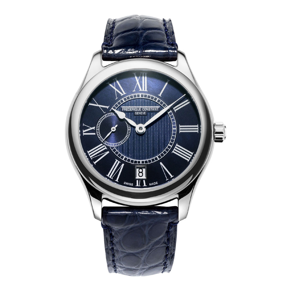 Montre femme Frederique Constant Ladies Automatic FC-318MPN3B6 à cadran bleu nacré