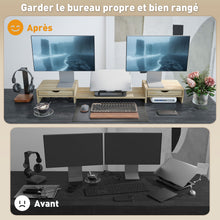 Rehausseur écran HOMCOM - dimensions et détails