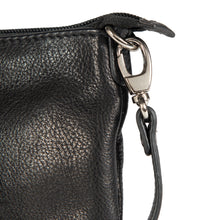 Sac bandoulière femme Kaili mood K0013AB en cuir pleine fleur noir - vue complémentaire