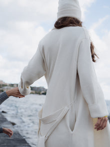 Manteau femme Lèmme mélange laine et cachemire — vue authentique fournisseur 4