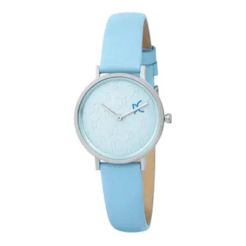 Montre femme Pierre Cardin Belleville CBV.1521 bleu clair et argent