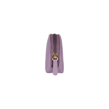 Pochette demi-lune Renato Borzatta RB1089Y en cuir grainé violet - vue complémentaire