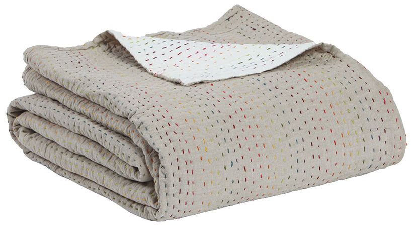 Jeté Gastounet multico 240 x 260 — Vivaraise