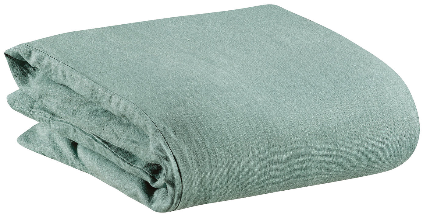 Housse de couette Zeff Vert de gris 260 x 240 — Vivaraise