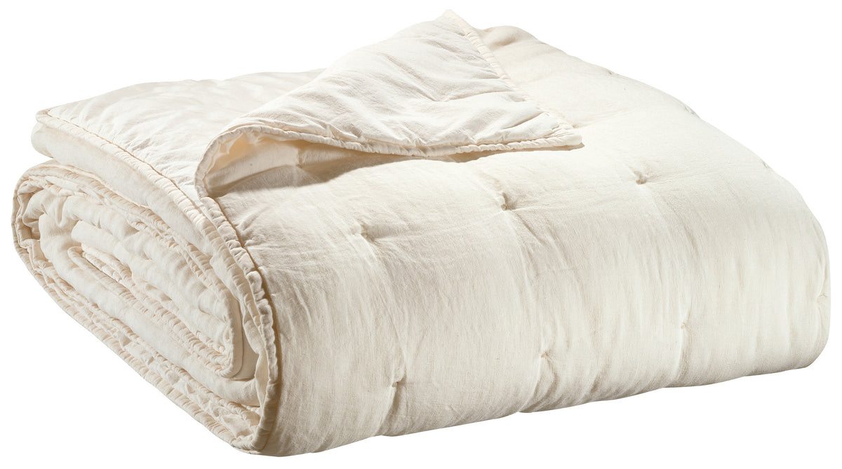 Jeté de lit Zeff Craie 180 x 260 — Vivaraise