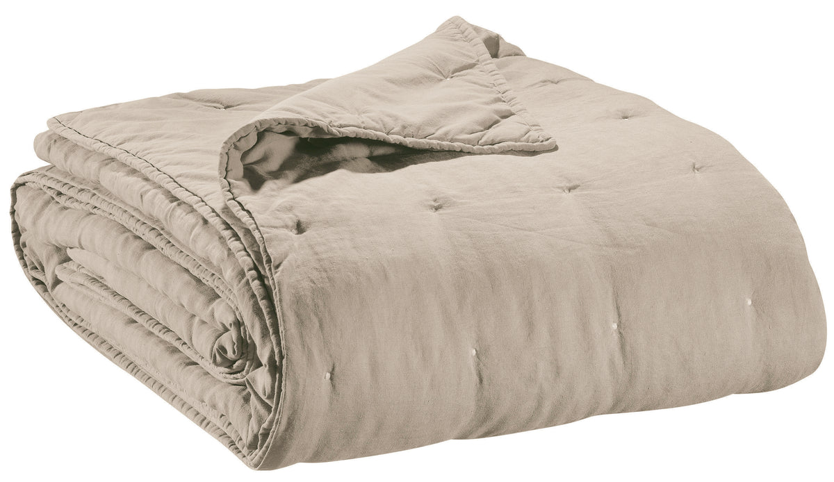 Jeté de lit Zeff Naturel 240 x 260 — Vivaraise